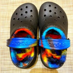 Toddler Size 10 Fur Lined Winter Crocs